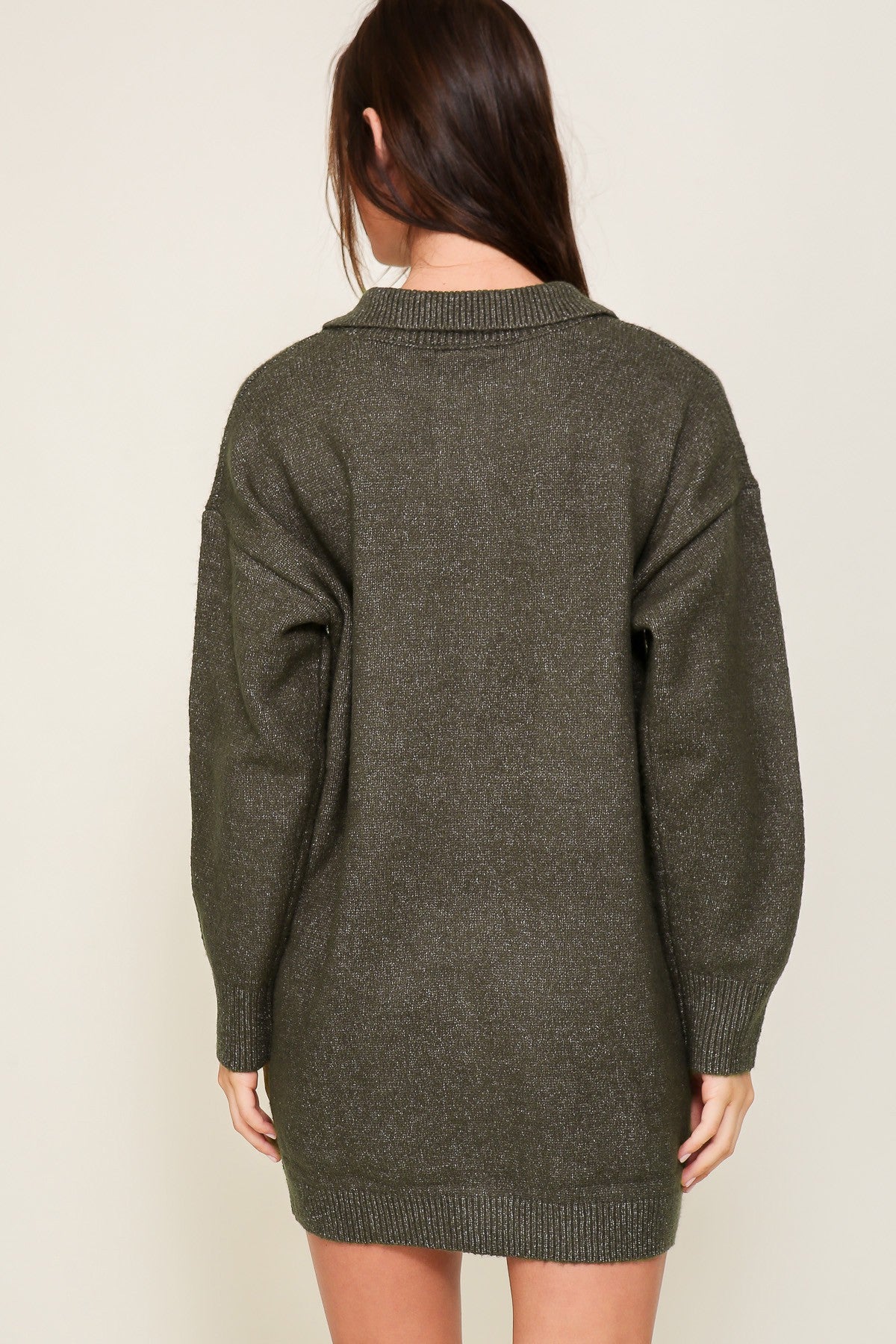 The Olivia Fall Sweater Dress | Charcoal |