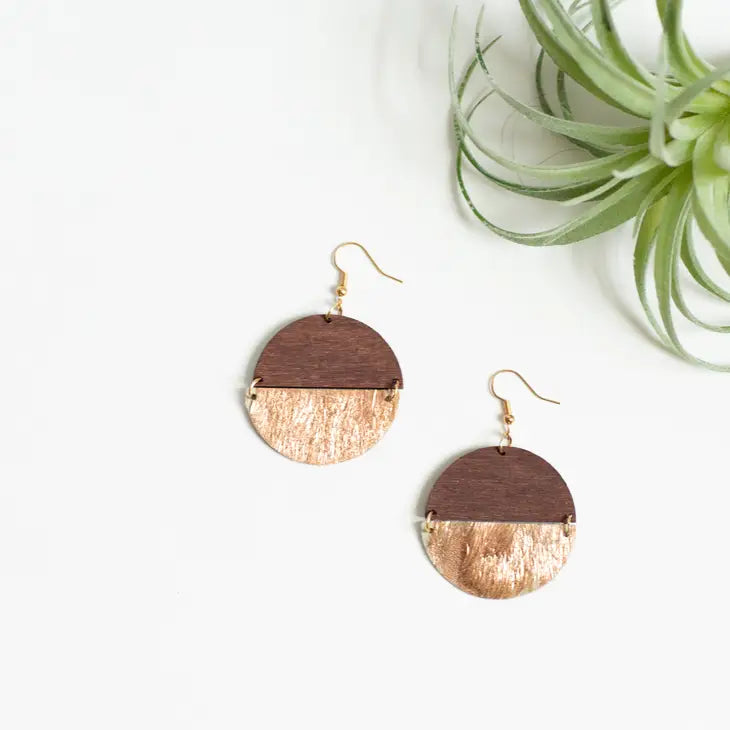 DIY Wood Embroidered Earrings | PrettyHandy